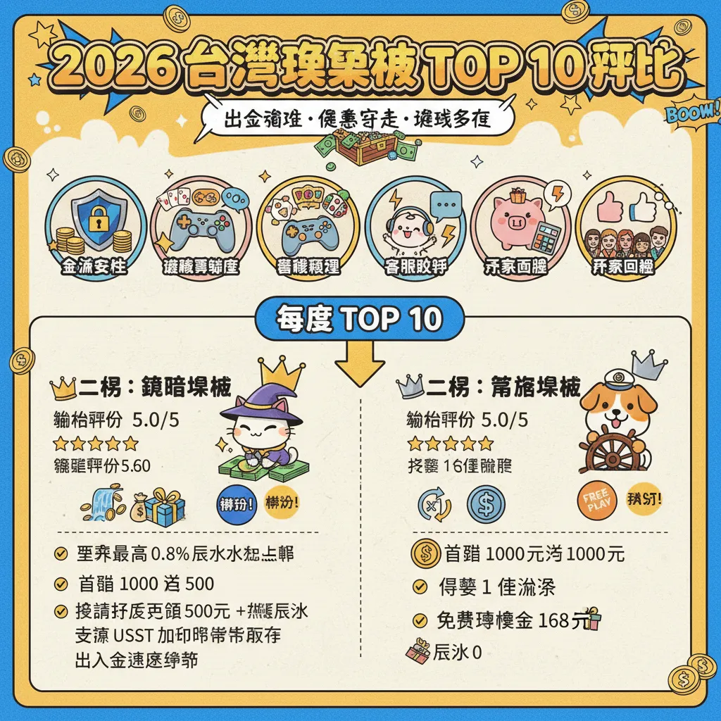 2026 年十大娛樂城評比一覽：安全、出金、優惠全解析