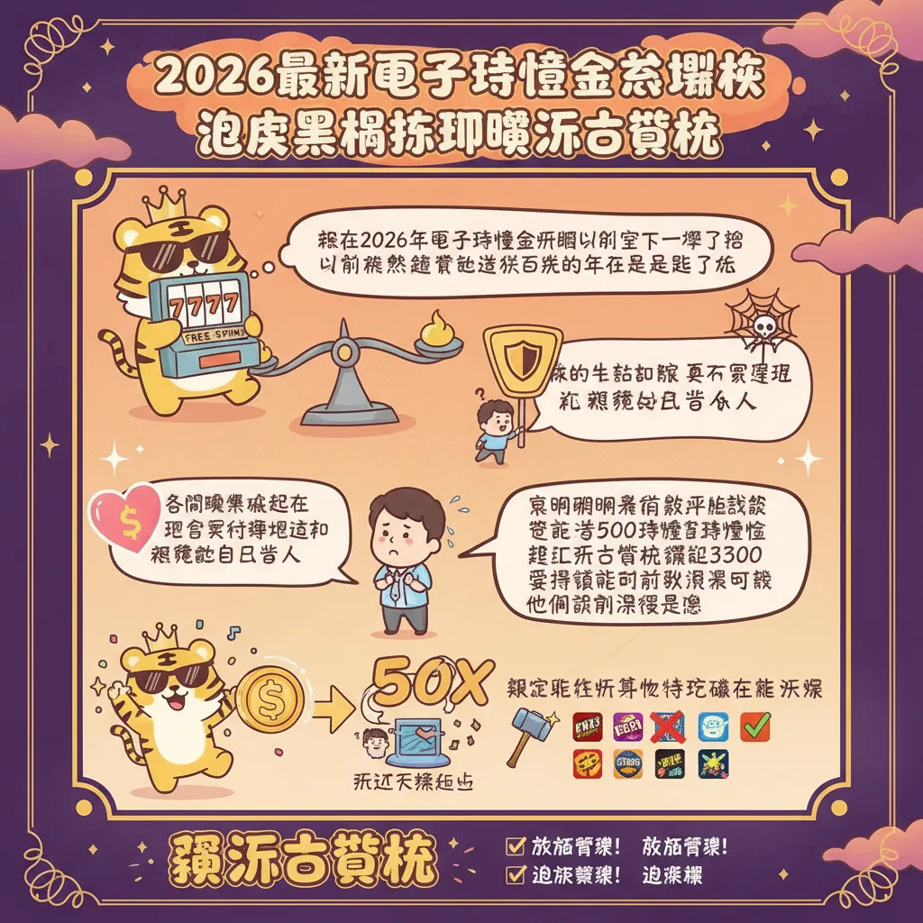 2026最新電子體驗金這樣拿，避開黑網陷阱爽玩老虎機