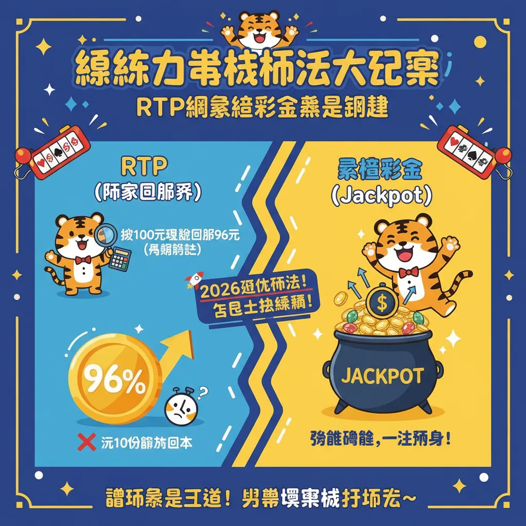 線上老虎機玩法大公開：RTP跟累積彩金纔是關鍵